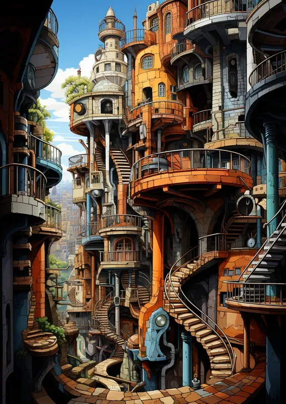 Fantasy Retro Artists Colorful