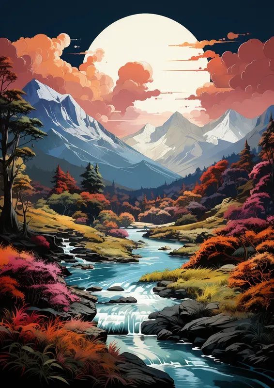Fantasy Retro Artists Colorful