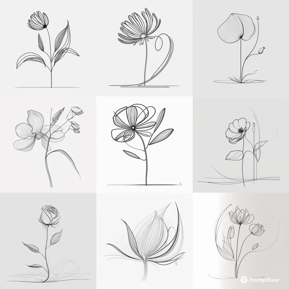 Floral Drawings
