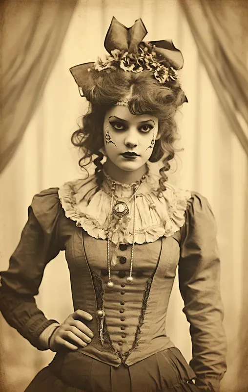 Vintage Sepia Photographs Portraits