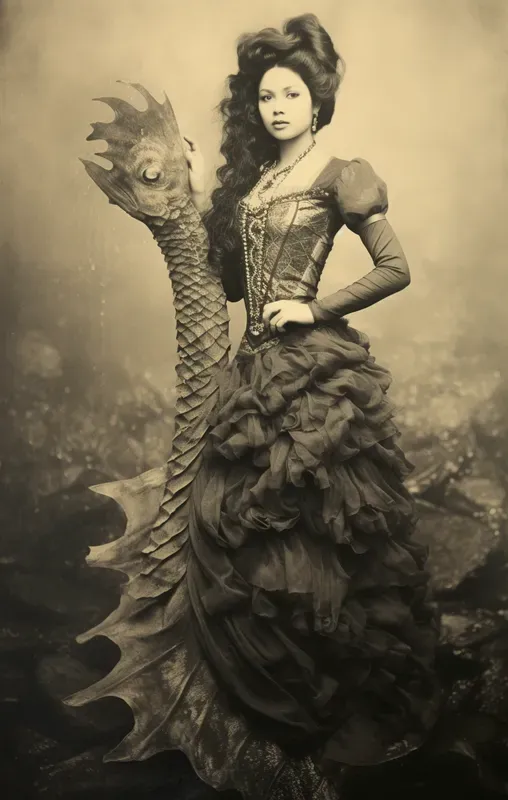 Vintage Sepia Photographs Portraits