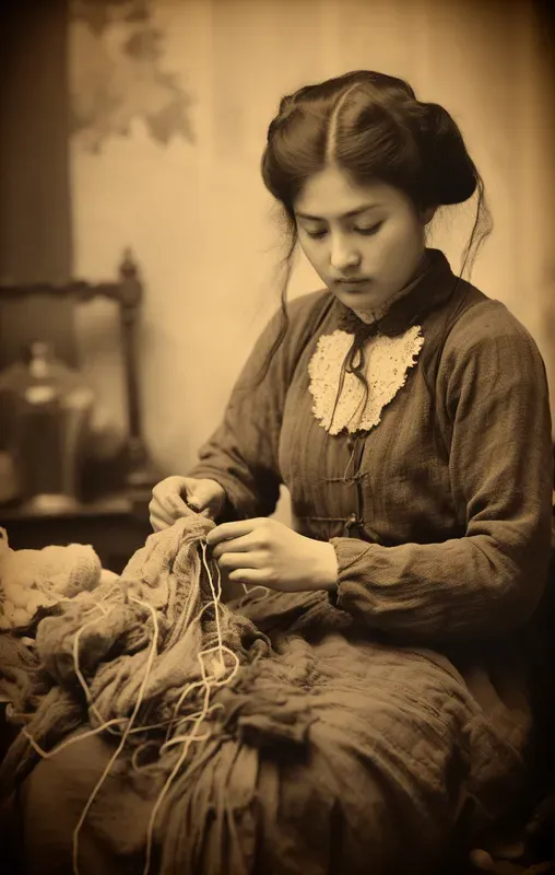 Vintage Sepia Photographs Portraits