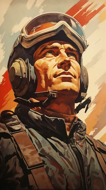 Retro Soviet Propaganda Poster Art 40s
