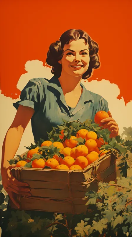 Retro Soviet Propaganda Poster Art 40s