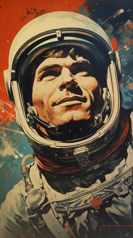 Retro Soviet Propaganda Poster Art 40s