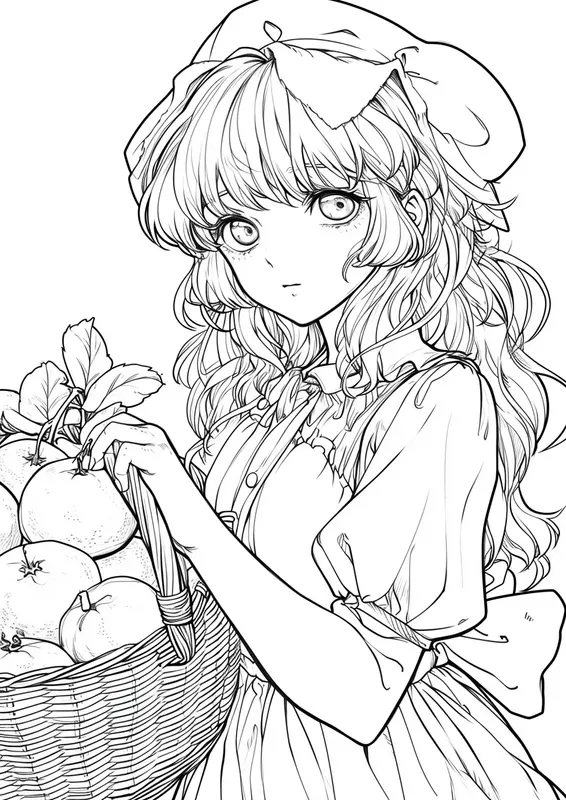 Anime Girls Coloring Pages Printables