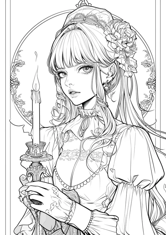 Anime Girls Coloring Pages Printables