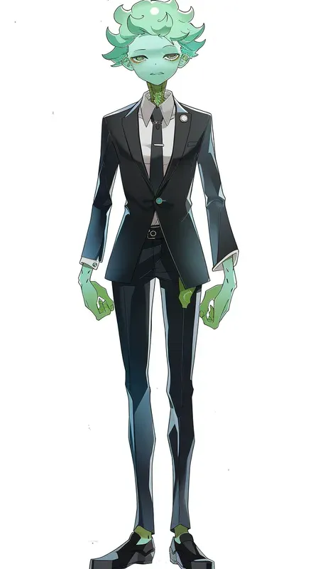 Vtuber Character Model Concept Sheets