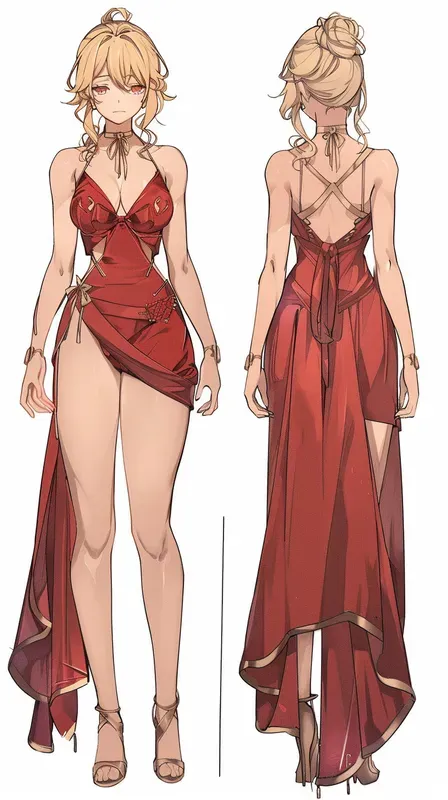 Vtuber Character Model Concept Sheets