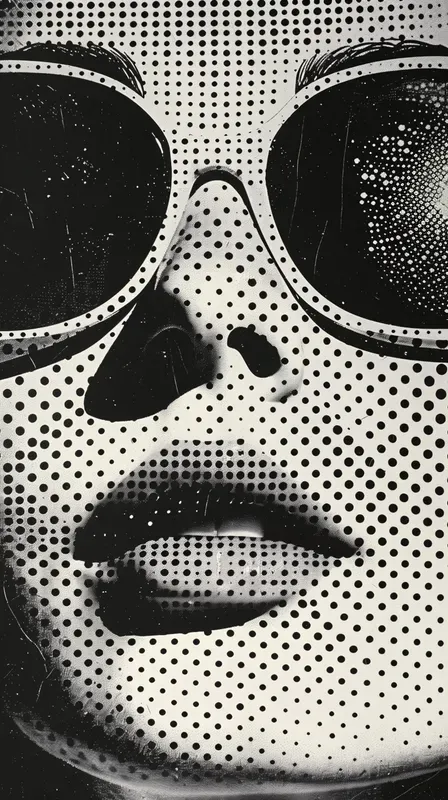 Halftone Portraits Pop Art Comic Retros