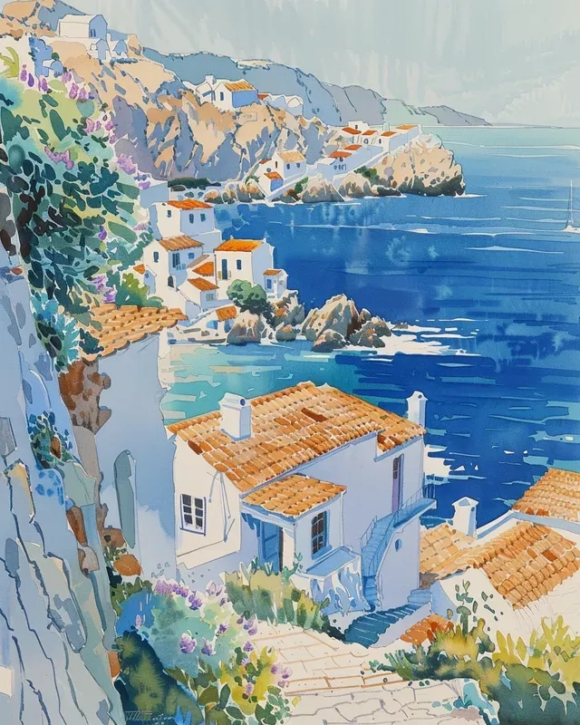 Watercolor Landscape Paintings Printables