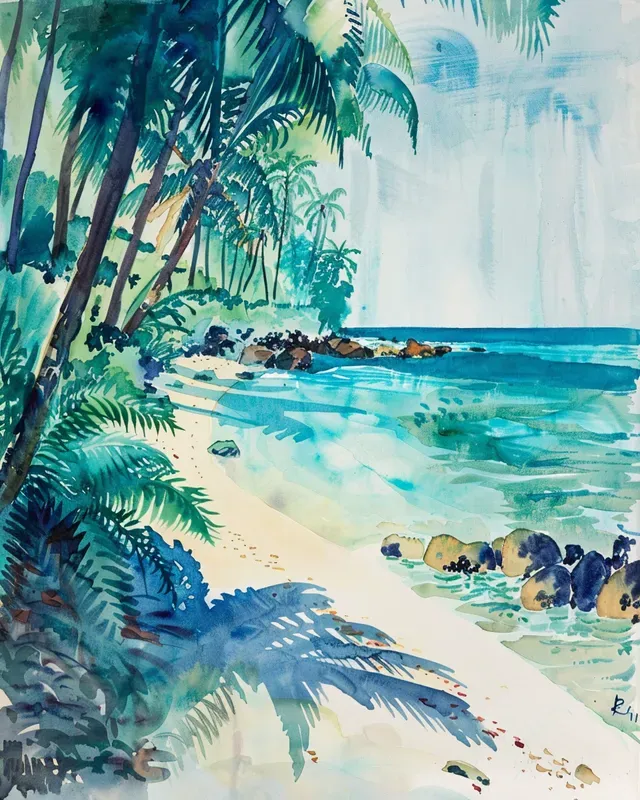 Watercolor Landscape Paintings Printables