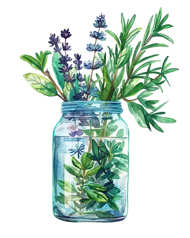 Watercolor Clipart Sticker Art