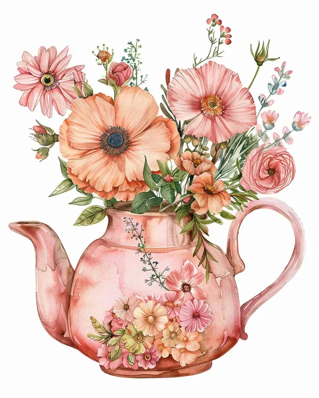 Watercolor Clipart Sticker Art