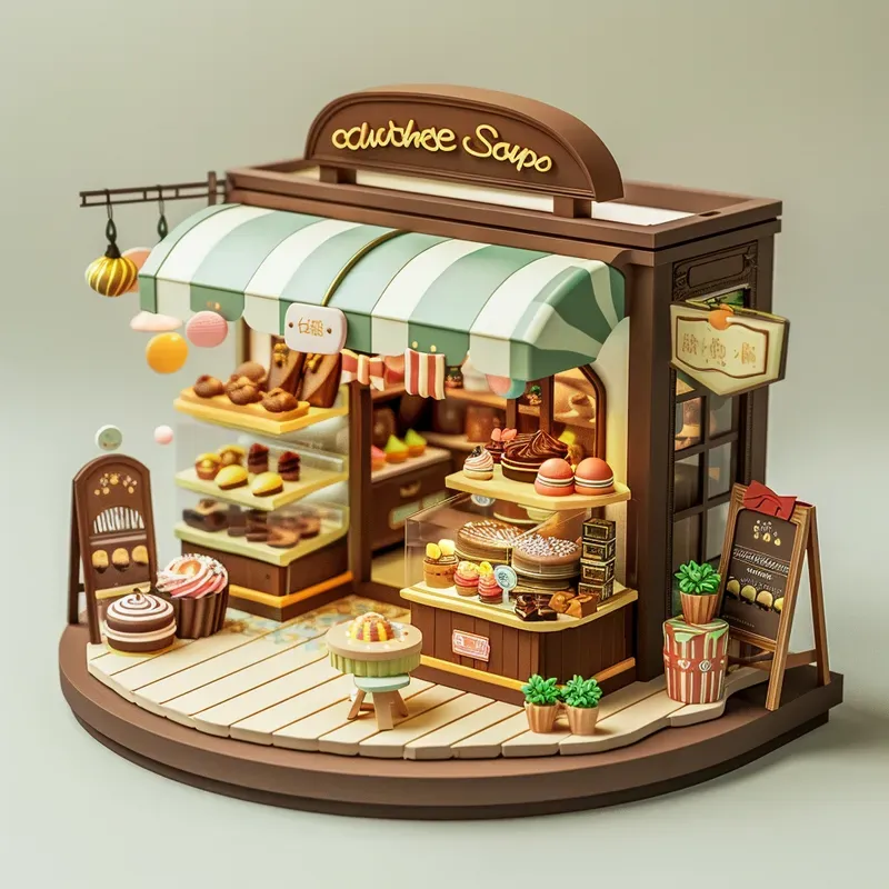 Cute 3D Isometric Rooms Environments