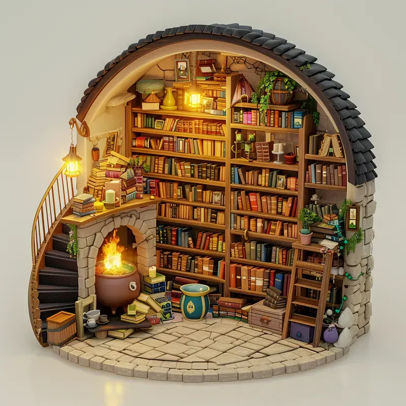 Cute 3D Isometric Rooms Environments