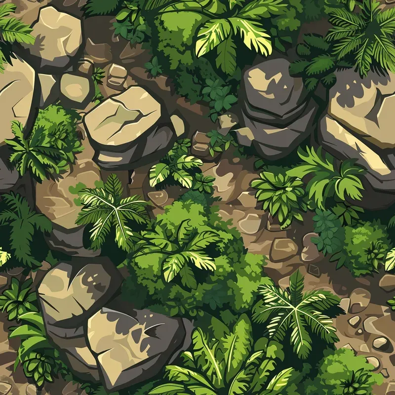 Game Tile Terrain Seamless Cartoons