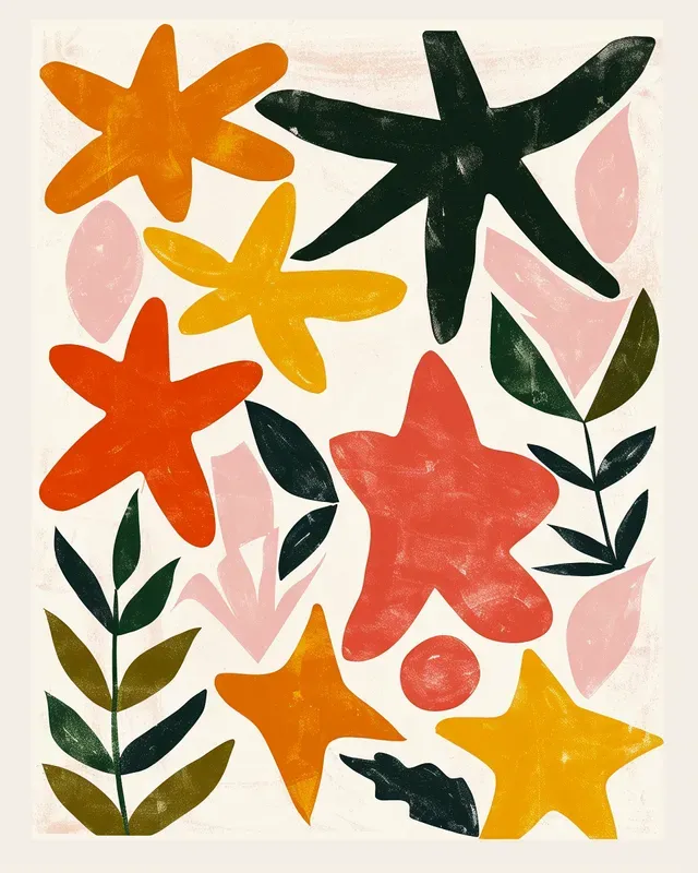 Cottagecore Abstract Nature Flowers