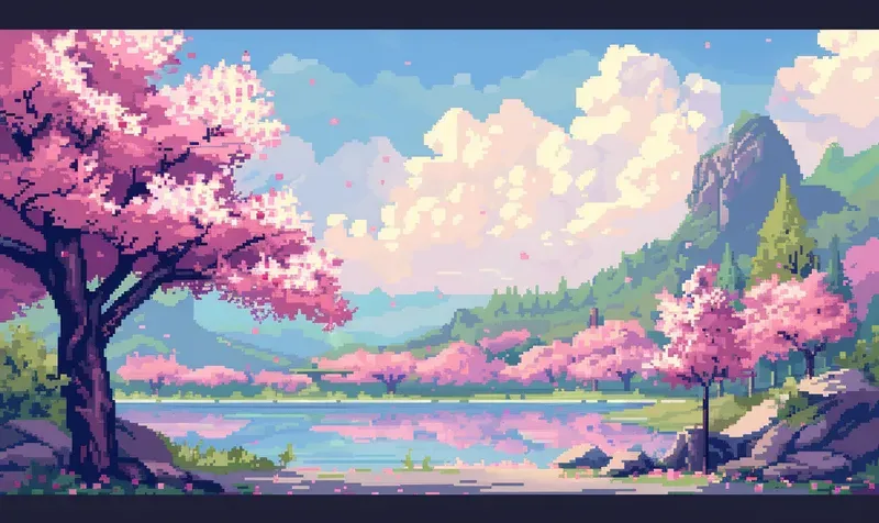 Chill Lofi Pixel Art Backgrounds