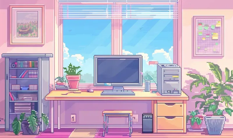 Chill Lofi Pixel Art Backgrounds