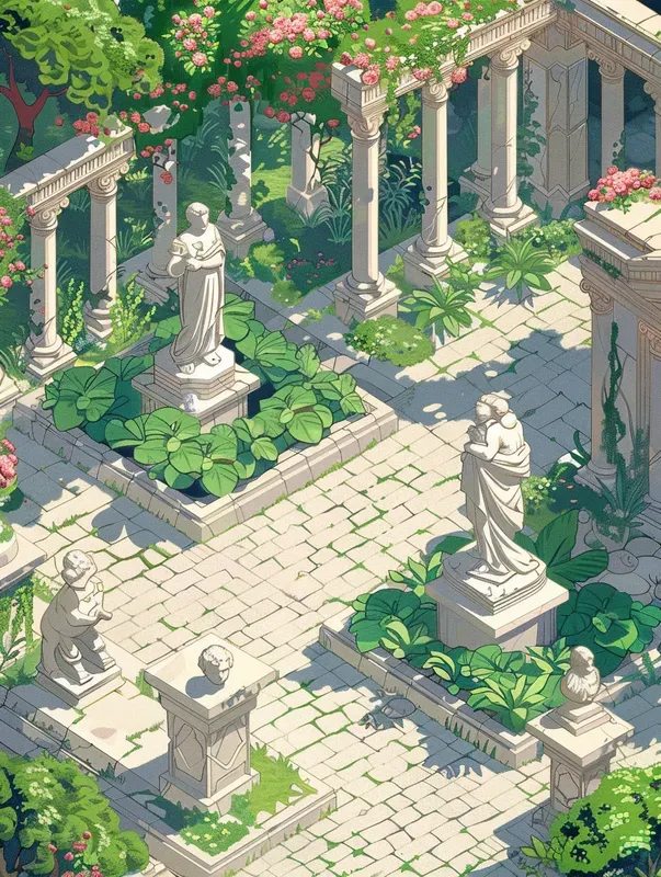 Isometric Game Map Views Concept Art