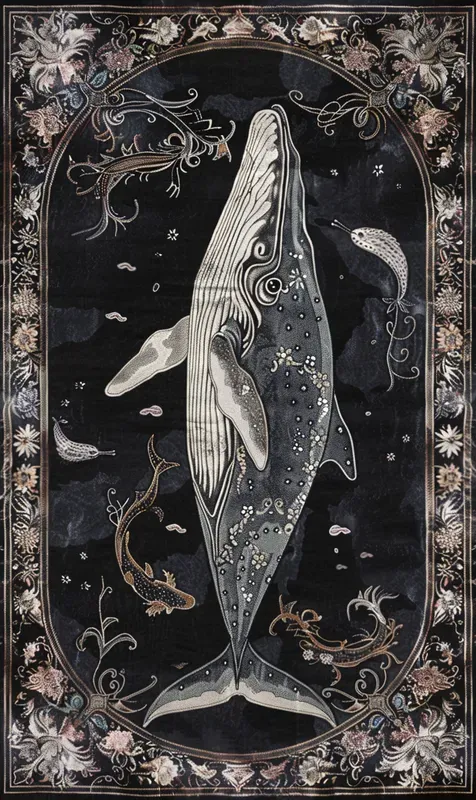 Black Vibrant Medieval Tapestry Fantasies