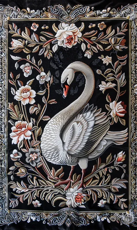 Black Vibrant Medieval Tapestry Fantasies