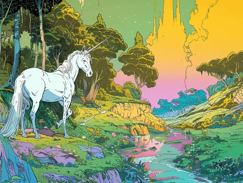 Fantasy Comic Book Panel Art