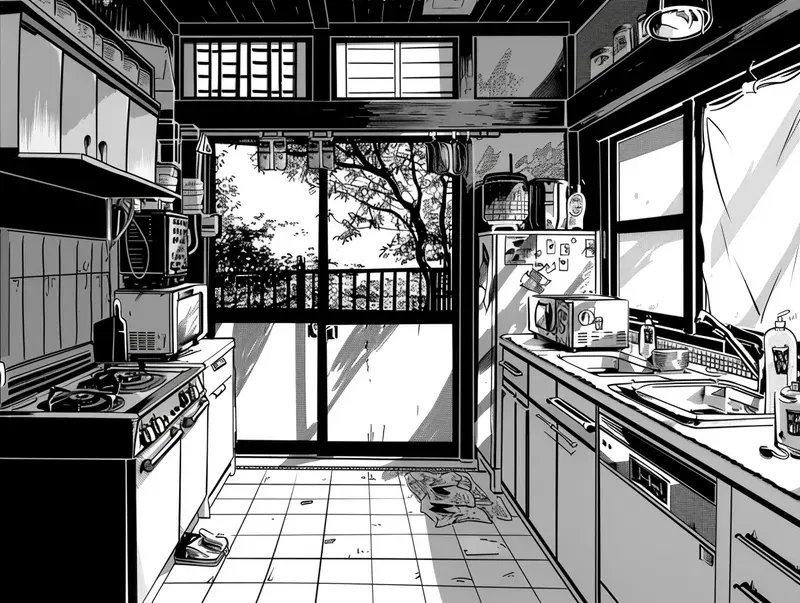 Dramatic Manga Environment Panels