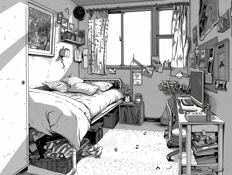 Dramatic Manga Environment Panels