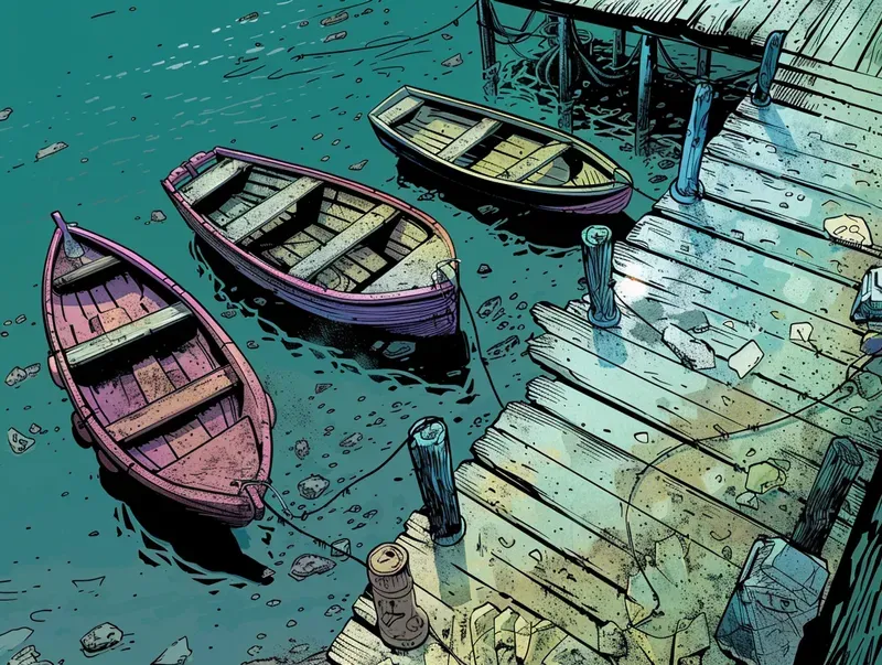 Flat Colored Comic Book Environments