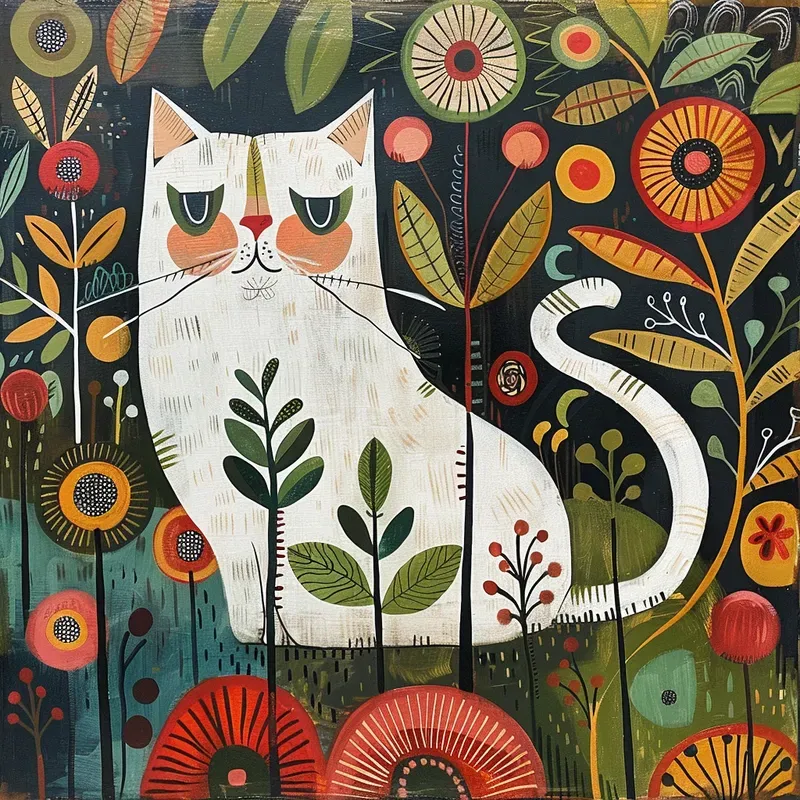 American Folk Art Motif Prints