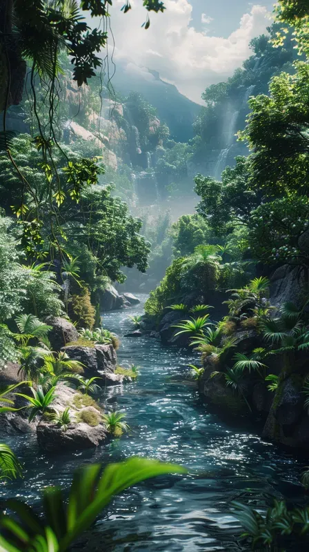 3D Rendered Landscapes Phone Wallpapers