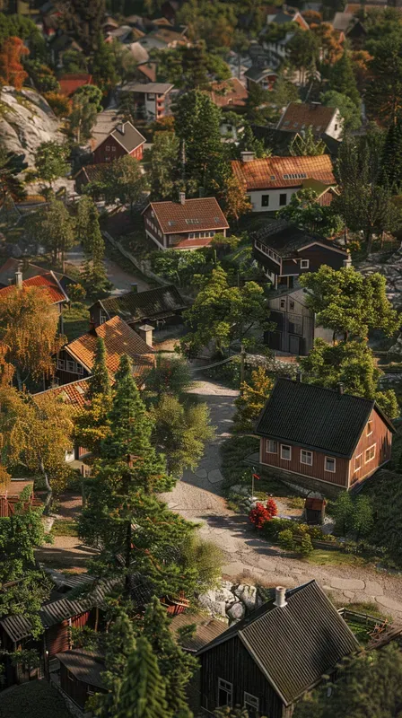 3D Render Arial Landscape Environments