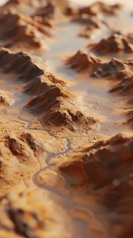 3D Render Arial Landscape Environments
