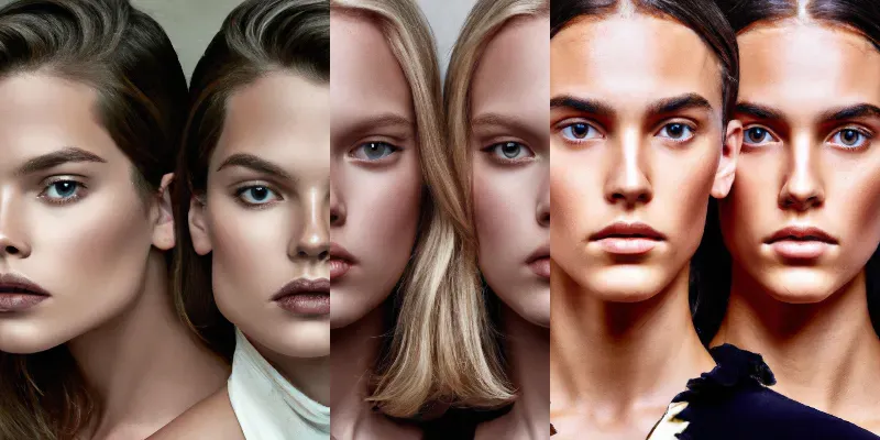 Twins Modelling Headshots generated by undefined