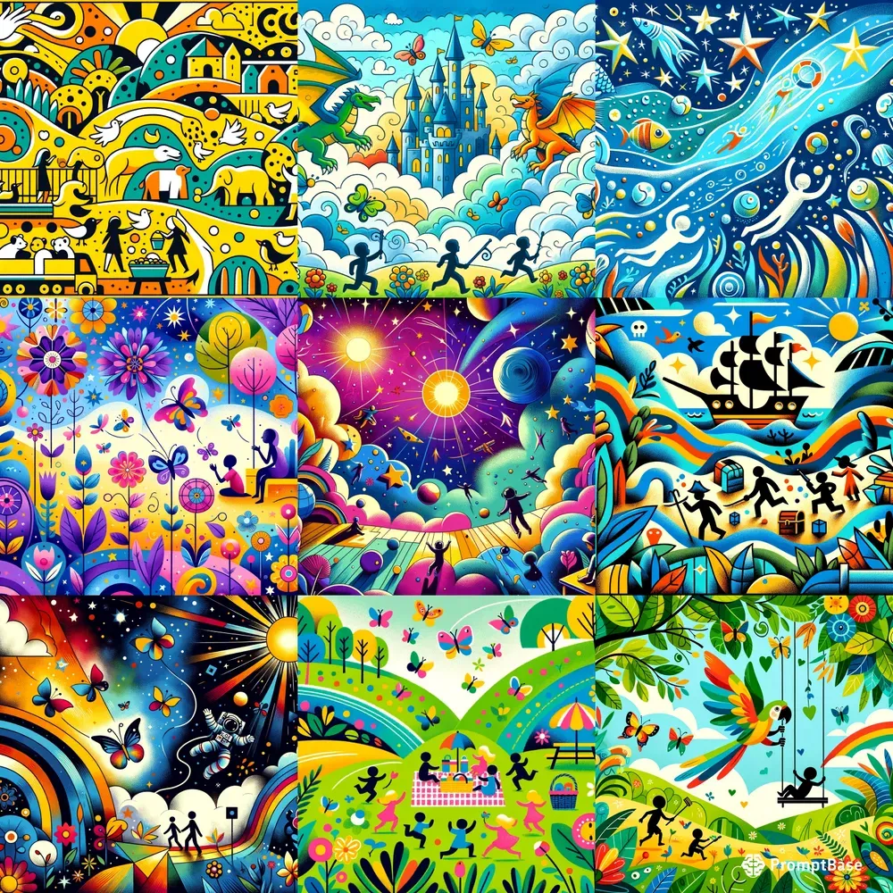 Simple Line Art Childrens Drawings