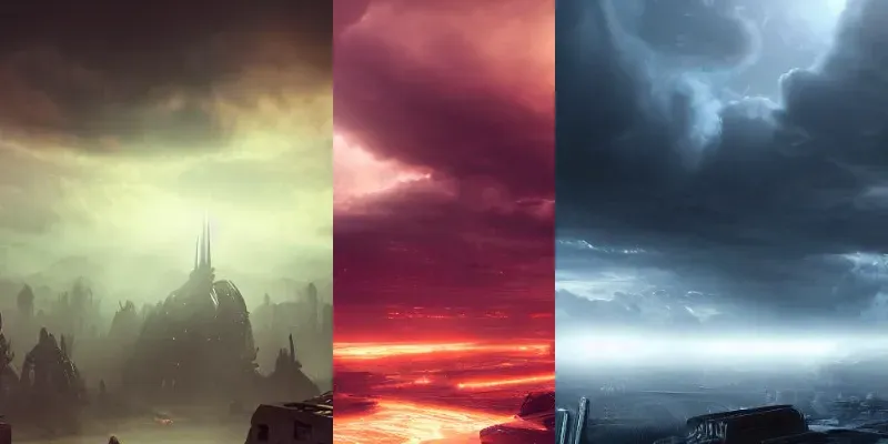 Sci-fi Space Landscapes generated by undefined