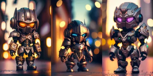 Tiny Mecha Robots generated by midjourney