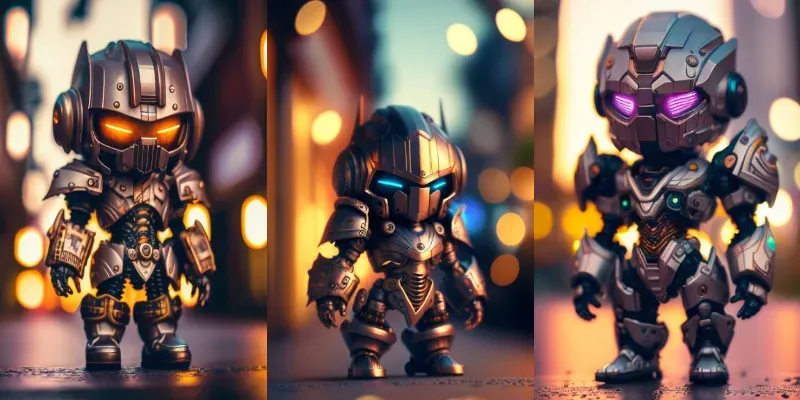 Tiny Mecha Robots generated by undefined