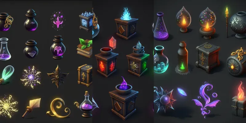 Magical Rpg Alchemy Icons generated by undefined