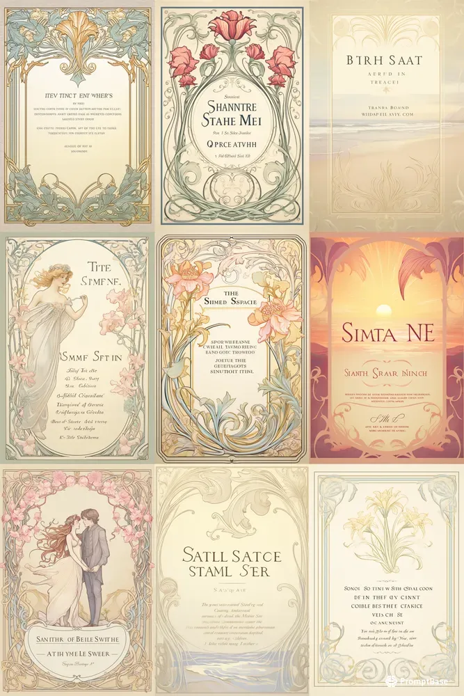 Romantic Floral Wedding Invitations