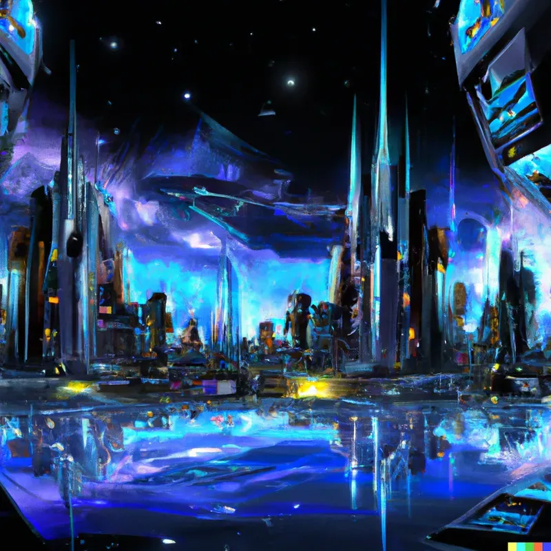 Futuristic City Backdrop