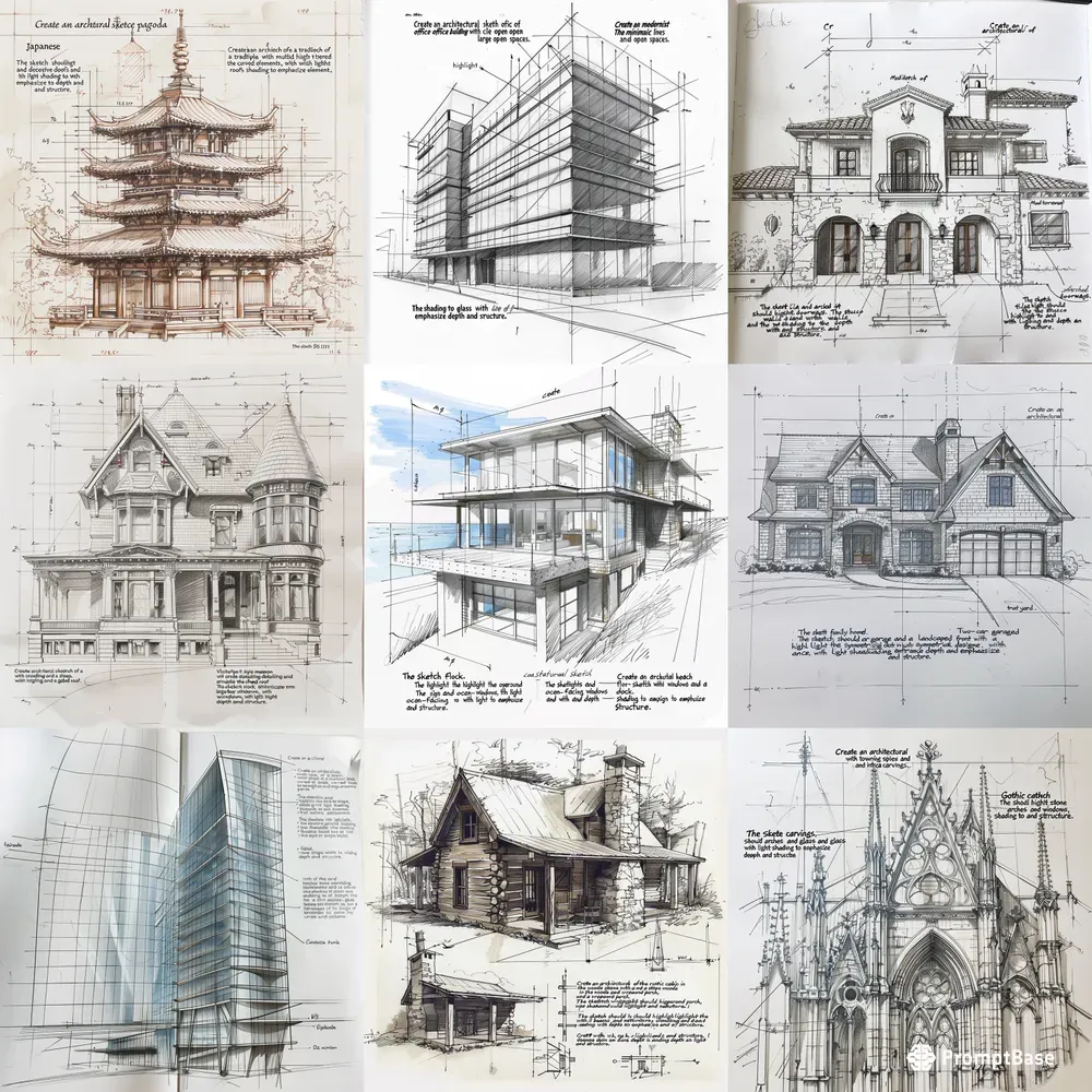Versatile Architectural Sketches