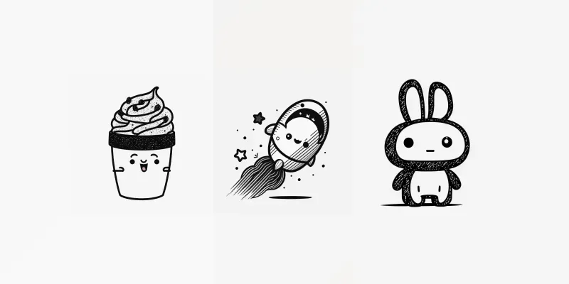 Doodle Art Characters generated by undefined