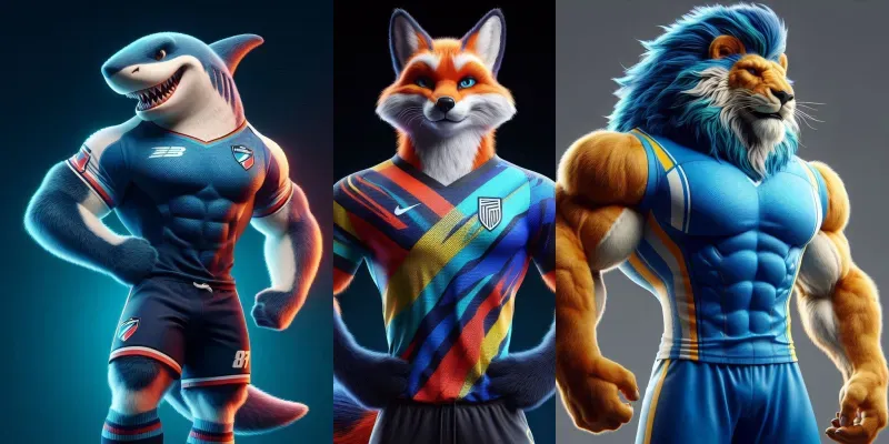 3D Realistic Sports Mascots generated by undefined