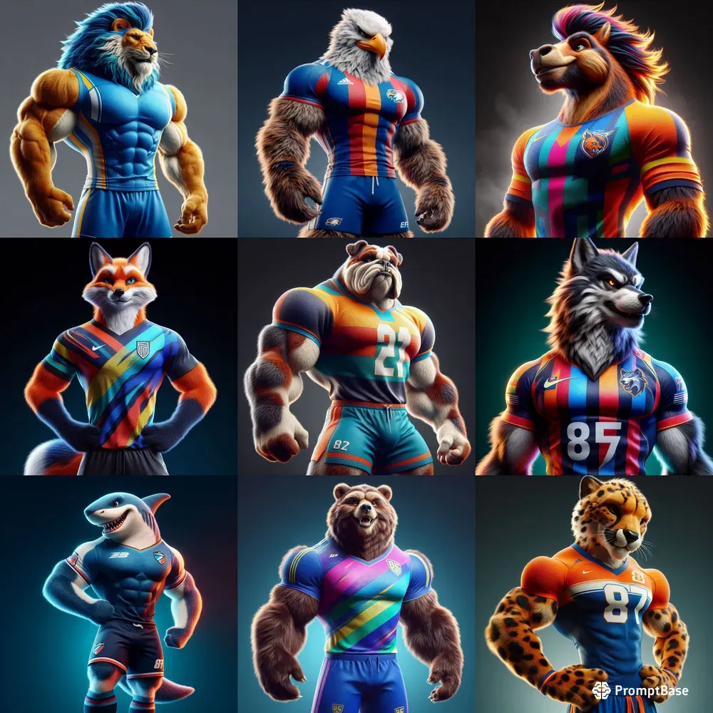 3D Realistic Sports Mascots