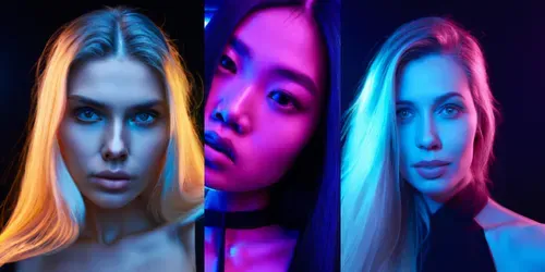 Neon Portraits generated by dalle