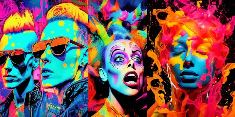 Fantastical Creatures Pop Art Photos generated by undefined