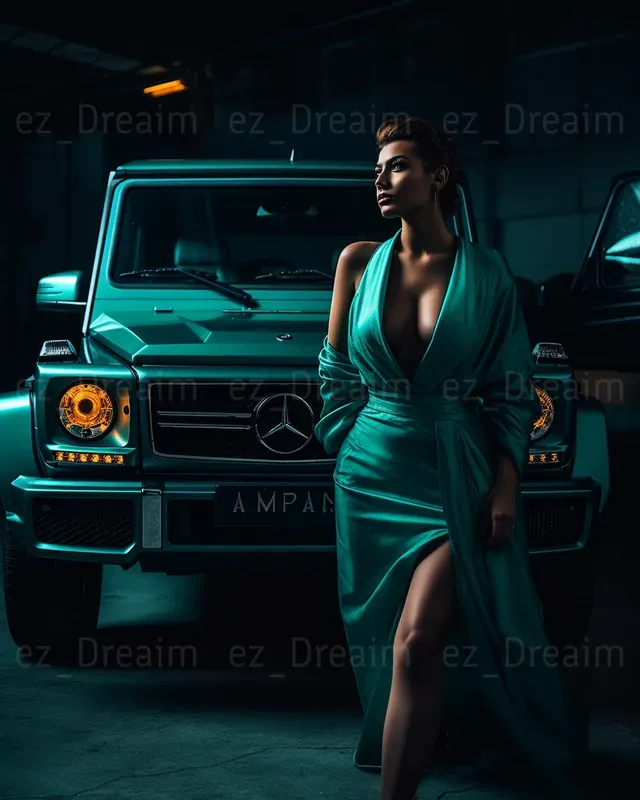 Elegant Car Portraits With People